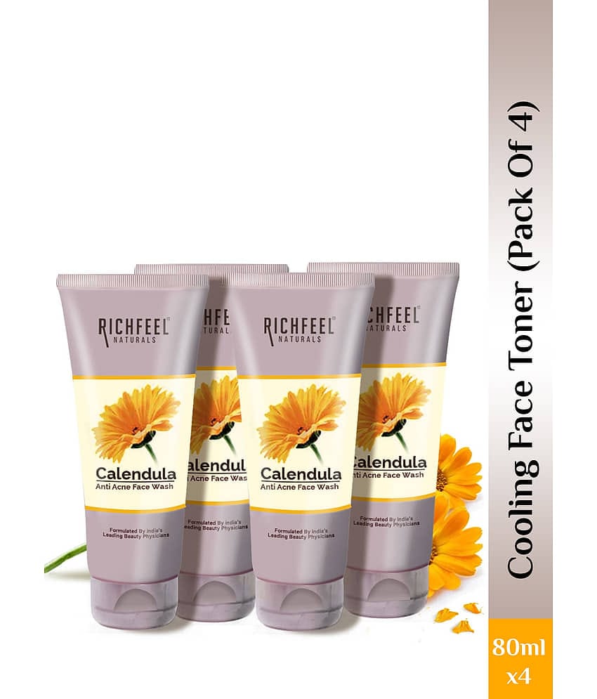Richfeel - Acne or Blemishes Removal Face Wash For Normal Skin ( Pack of 4 )