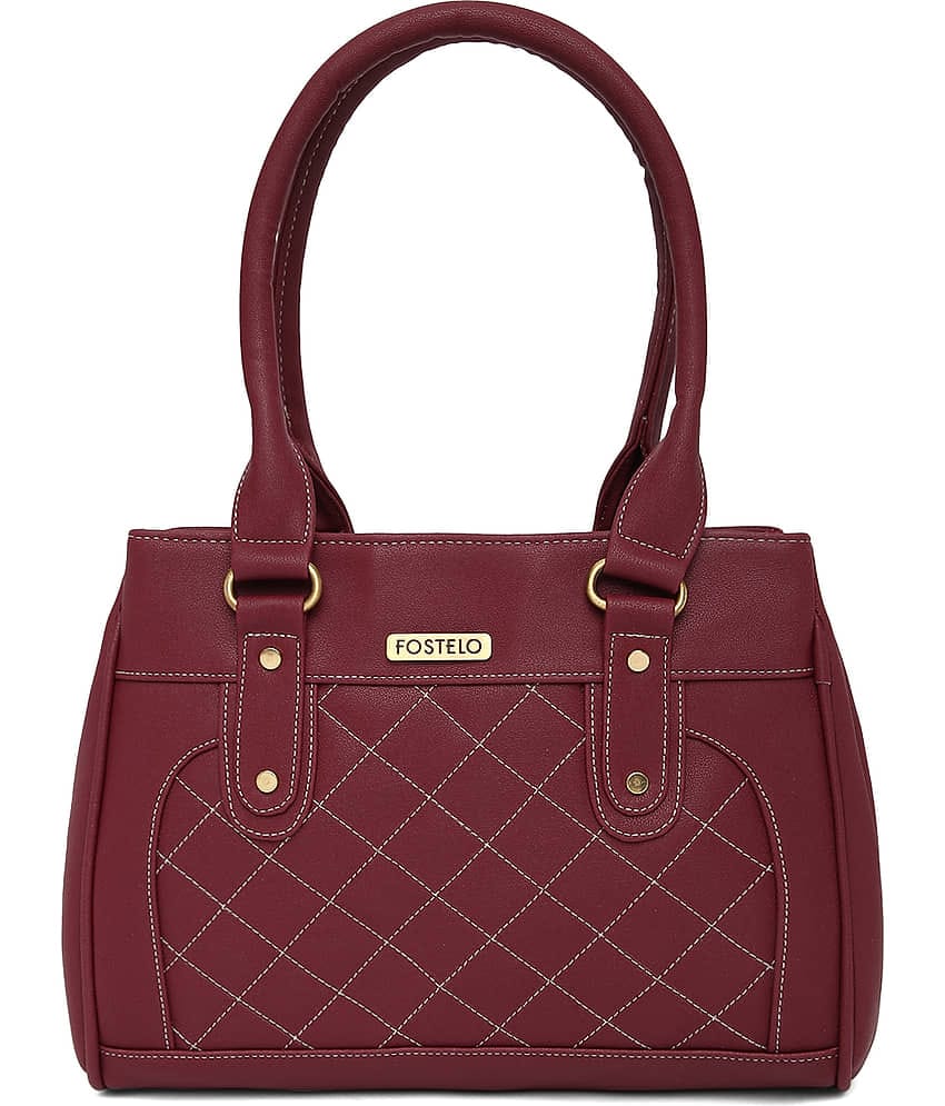 Fostelo Maroon P.U. Shoulder Bag