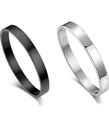 HEER COLLECTION - Black Kada ( Pack of 2 )