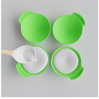 Silicone Idli Maker Cups - Reusable Non-Stick Molds, Food-Grade, Microwave  Dishwasher Safe, Color May Vary - Set of 8