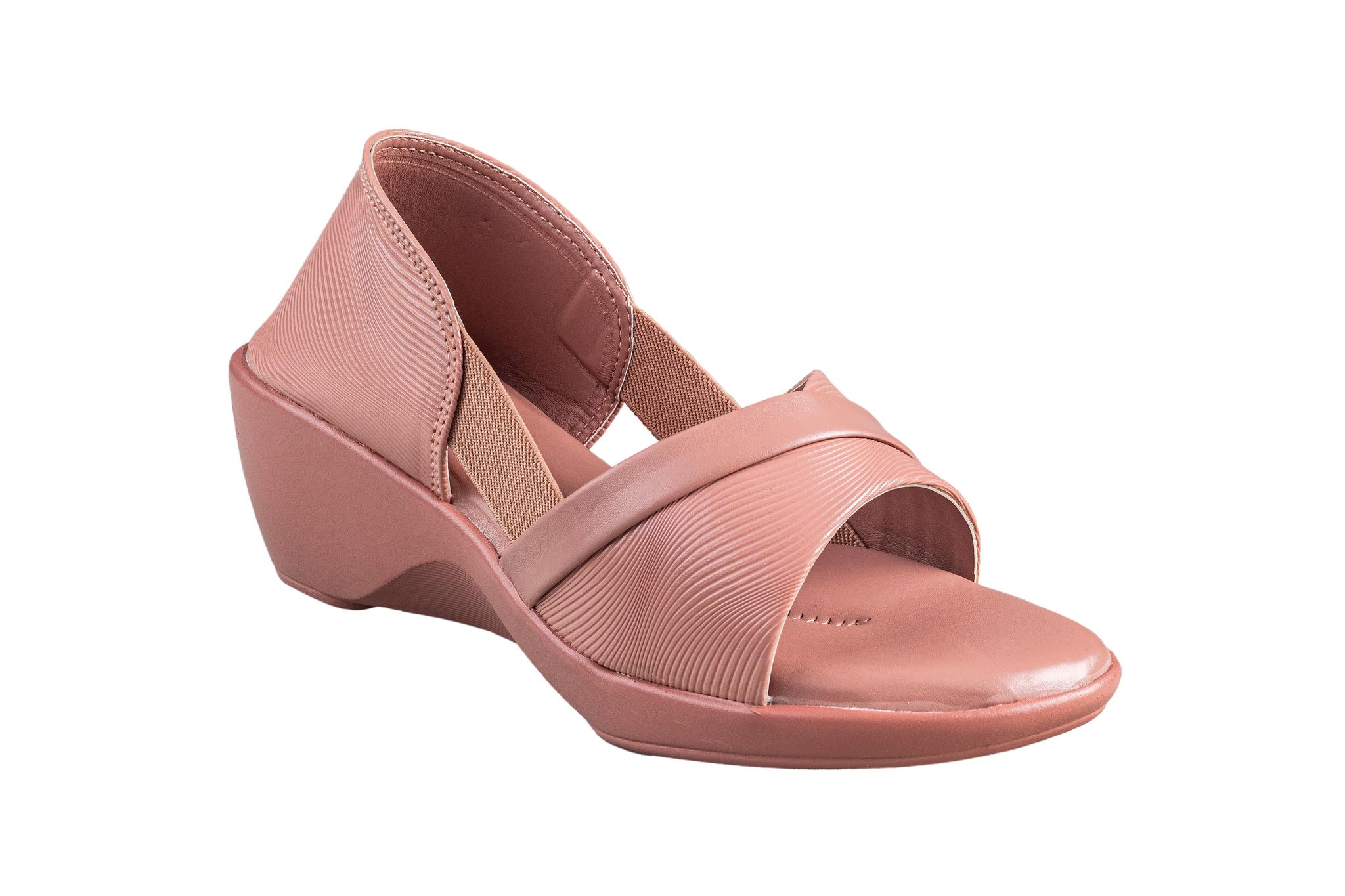 Trendz Ladies Rose Gold Sandal-Peach / 3