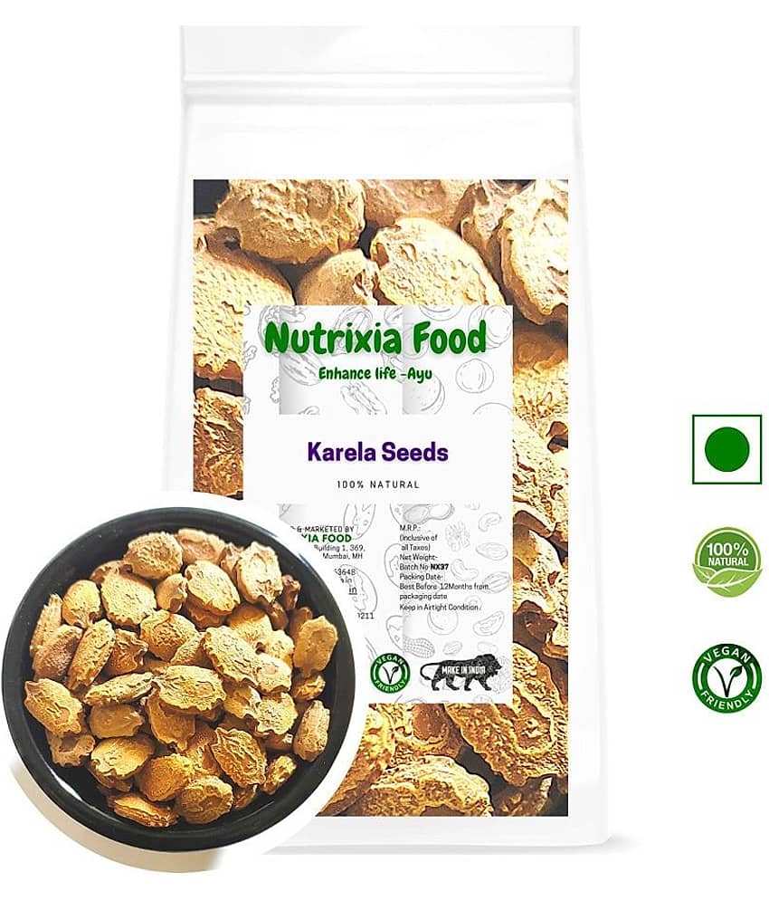 Nutrixia Food Karela Seeds  करेला बीज/Bitter Gourd Raw Herbs 100 gm