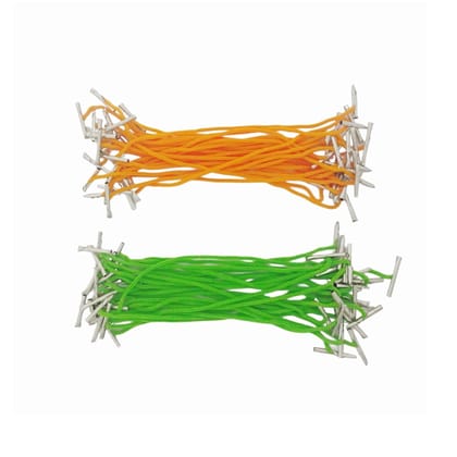 Neon File Tags 6 Inch (Pack of 125) � Multicolor Threads for Paper Binding � Ties Up to 60 A4 Pages � Small Office Paper Tags � Colorful Dhaga for Files, Documents & Crafts � Multi Use