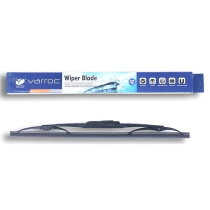 VARROC Wiper Blade 9 mm U Hook 356 mm 14 in | Smooth & Silent Cleaning | Works in All Weathers | Anti-Corrosion Frame | Size 14-Inch
