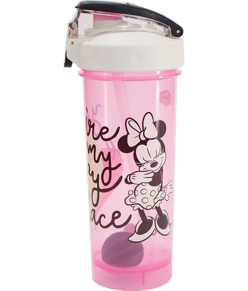 Gluman - Disney Minnie Activo Pink Sipper Water Bottle 850 mL ( Set of 1 )