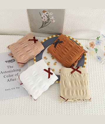 Flenzy Pack of 4 Nylon Hipster For Women ( Multicolor6 )