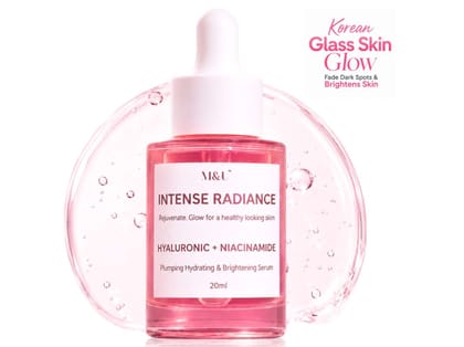 Niacinamide & Hyaluronic Face Serum | Intense Radiance & Hydration | Fades marks & Adds glow 20ml