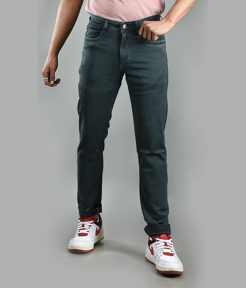 Aflash Slim Fit Basic Men's Jeans - Dark Blue ( Pack of 1 )