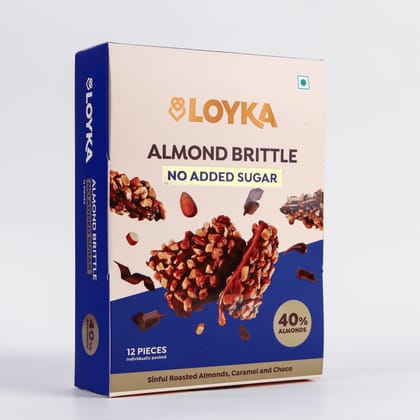 Loyka Almond Brittle Sugar Free (100g) | Roasted Almonds & Cocoa | Healthy Snacking Loyka Almond Brittle Sugar Free (100g) | Roasted Almonds & Cocoa | Healthy Snacking