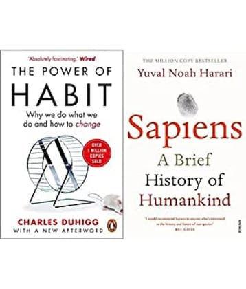 The Power of Habit: Why We Do What We Do, and How to Change+Sapiens: A Brief History of Humankind(Set of 2books)