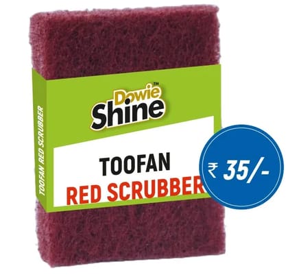 DOWIE SHINETOOFAN RED SCRUBBER