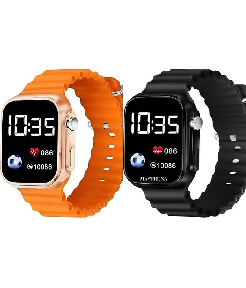 Svats Black Silicon Digital Men's Watch