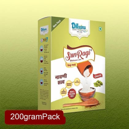 Sunragi Elaichi Ragi Malt (200g) | Aromatic Cardamom Health Mix | Calcium & Fiber Rich