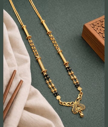shankhraj mall Golden Mangalsutra ( Pack of 1 )