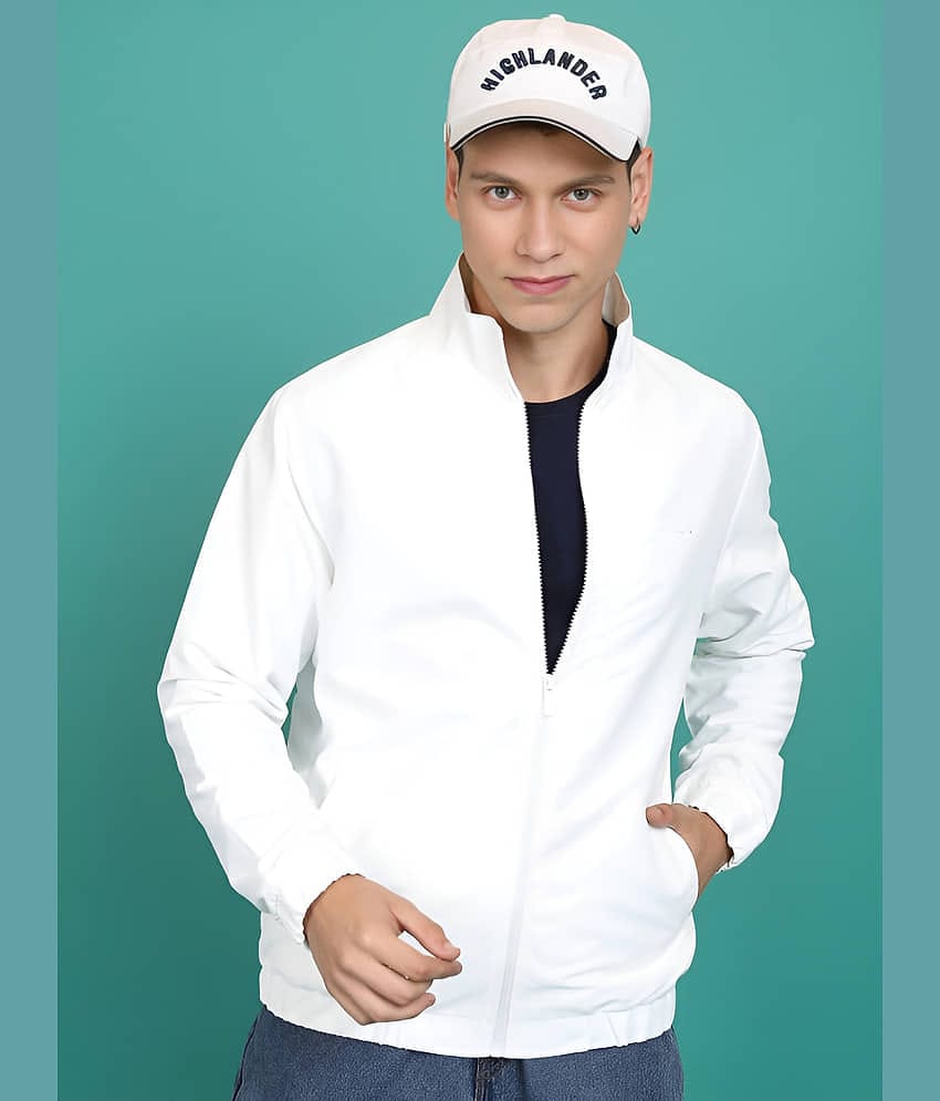 PLUS PARADISE Polyester Men's Casual Jacket - White ( Pack of 1 )