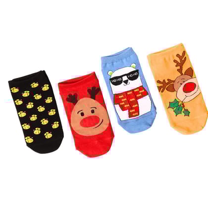 Thela Gaadi Snow Animals Socks (Pack of 4 Pairs)