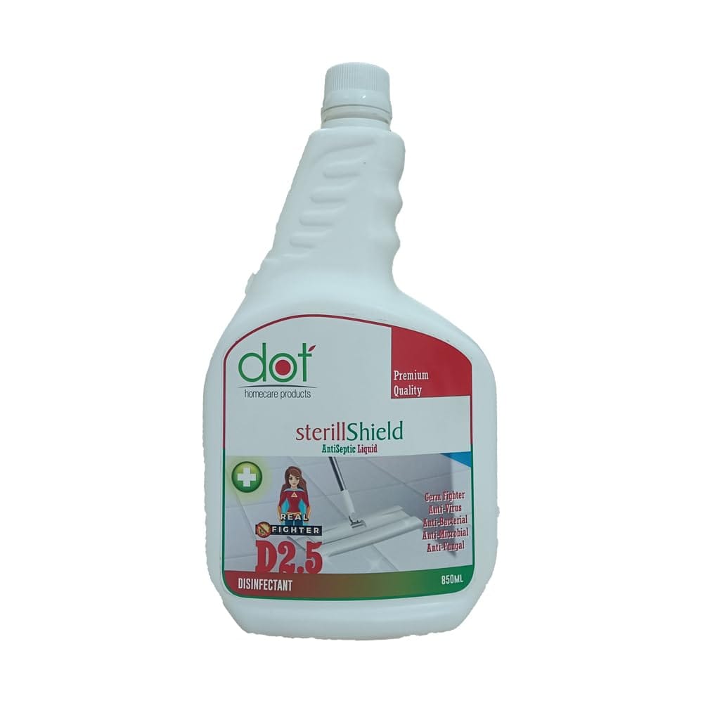 DOT Sterill Shield 850ml - ANTISEPTIC Liquid for First Aid, Surface Disinfection and Personal Hygiene