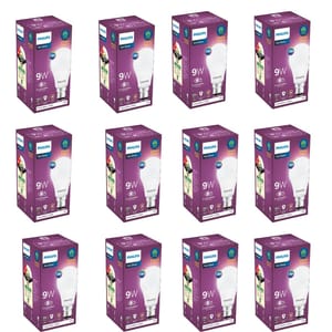 Philips 9W B22 LED Bulb (Cool Day White) Ace Saver Series | Energy Efficient Light Bulbs | Pack of 12 Philips 9W B22 LED Bulb (Cool Day White) Ace Saver Series | Energy Efficient Light Bulbs | Pack of 12