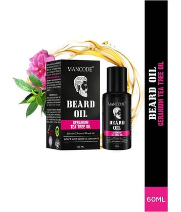 Mancode Geranium Tea Tree Beard Oil 60 ml Pack of 1