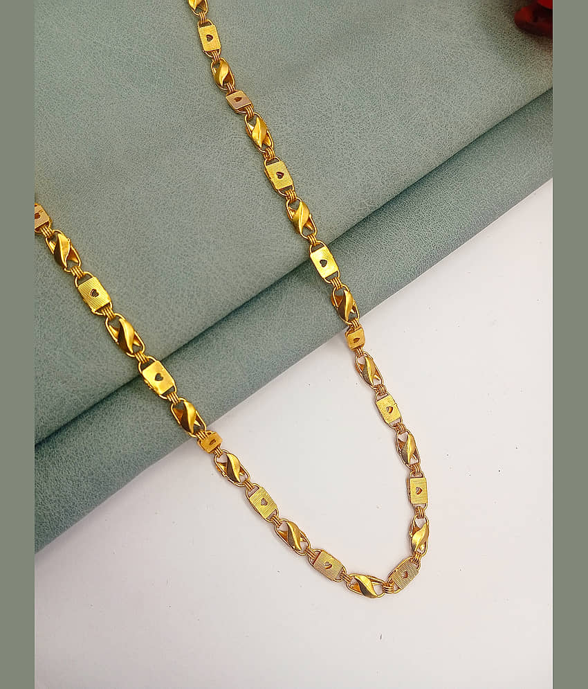 H M PRODUCT Gold Plated Chain ( Set of 1 )