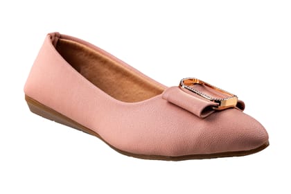 Trendz Ladies Peach Shoe-Peach / 4