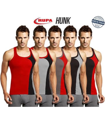 Rupa Multi Sleeveless Vests Pack of 5