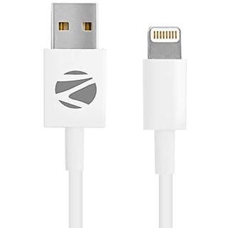 Zebronics Ulc100 USB to Lighting Cable for Smartphone (iPhones) (White).