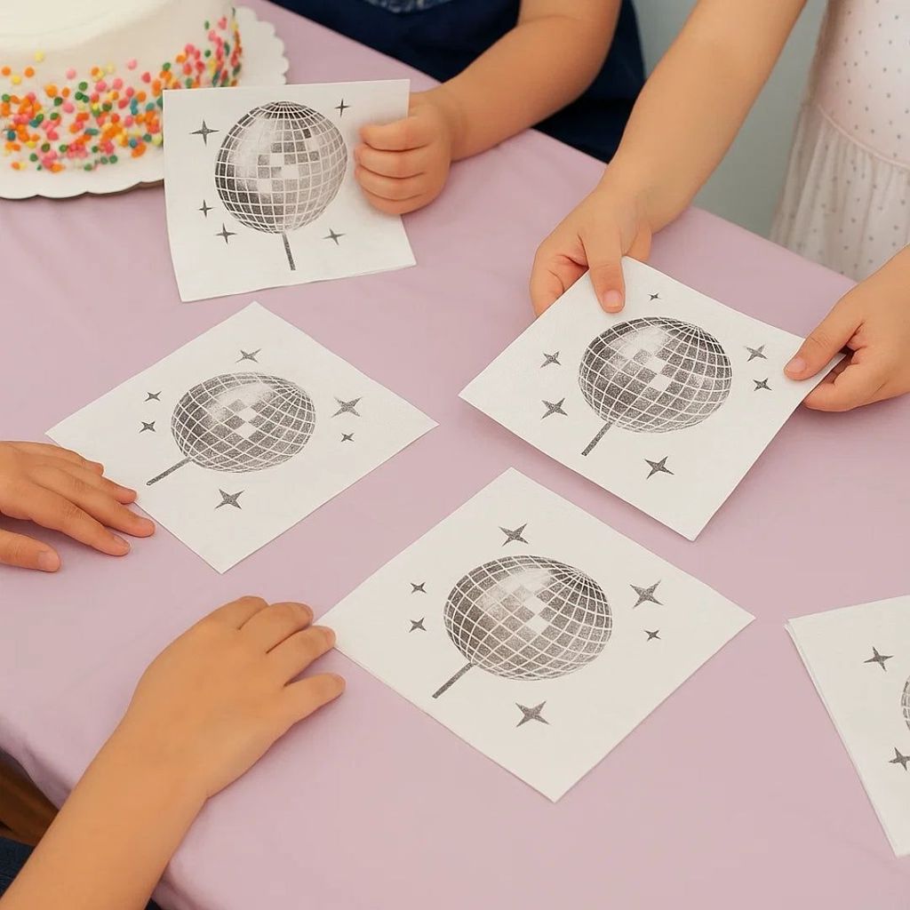 Disco Theme Party Paper Npakins - 20PC - Party and Festive Needs | Buy online on ZillyBuy
