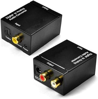 Digital to Analog Audio Converter | SPDIF Optical & Coax to RCA | 2.1 Stereo Adapter for TV, Speakers & Home Audio Digital to Analog Audio Converter | SPDIF Optical & Coax to RCA | 2.1 Stereo Adapter for TV, Speakers & Home Audio