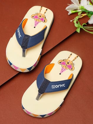 Premium Leo V-Shape Flip-flops - Beige (Unisex)