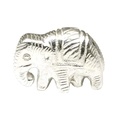 Pure Silver Elephant chandi ka Hathy Lal kitab remedy solid inside-50 Grams