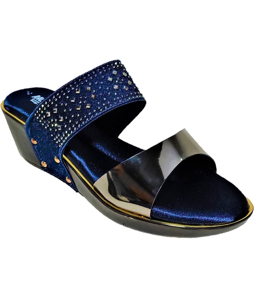 Racecourse - Blue Women's Slip On Heels