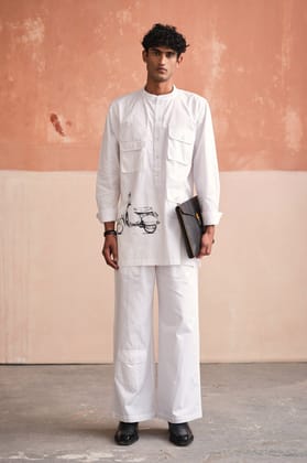 VESPA INDIE SET-SUMMER WHITE-XS