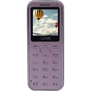 Lvix L115 Pro (Dual Sim, 4.5 Cm (1.77 Inch) Display, 1000 Mah Battery, Pink)