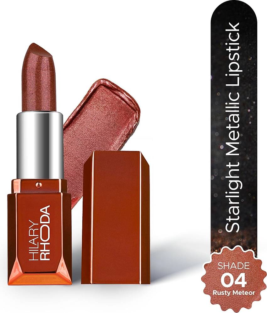 Hilary Rhoda Red Metallic Long Lasting Creme Lipstick ( Pack of 1 )
