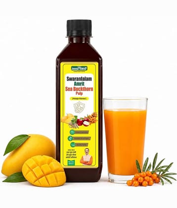 Jeena Sikho Swaranfalam Amrit Sea Buckthorn Mango Flavour | Ayurvedic Immunity Juice 500ml