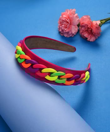 Hair Band With Chain Detail-Hair Accessory