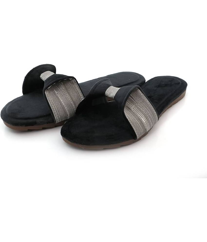 Raj Black Flats