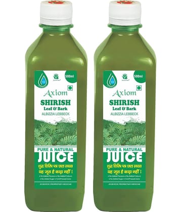 Axiom Shirish Juice 500ml (Pack of 2)|100% Natural WHO-GLP,GMP,ISO Certified Product