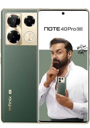 Infinix Note 40 Pro 5G Smart Phone X6851- (Vintage Green, 256 GB) (8 GB RAM), 17.22 cm (6.78 inch) Full HD+ Display, 108MP (OIS) Back Camera, 32MP Front Camera
