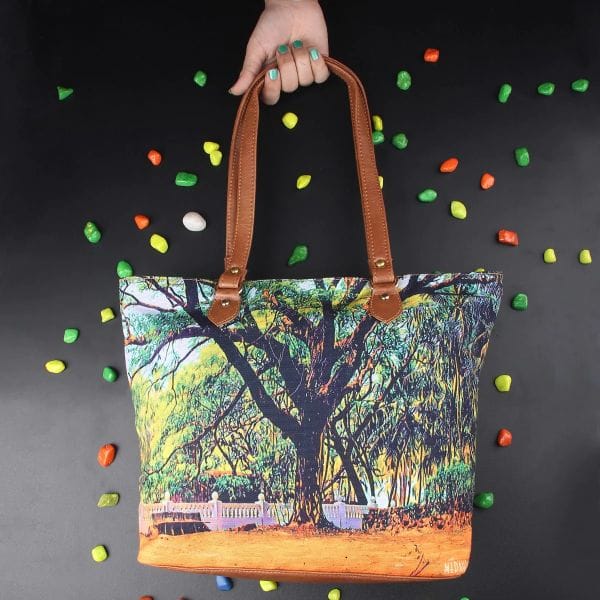 Autumn Sonata Tote Bag Green