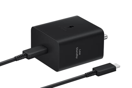 Samsung Original 45W Power Adapter with Type C to C Cable, Compatible with Smartphone, Black Samsung Original 45W Power Adapter with Type C to C Cable, Compatible with Smartphone, Black