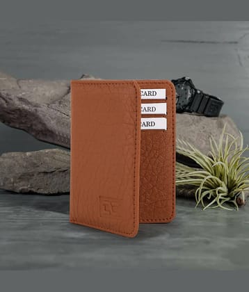 Dezire Crafts PU Embellished Men's Regular Wallet With 9 Slots For Card ( Tan , Pack of 1 )