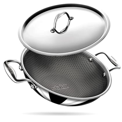 STAHL Kadai NS 6322 22CM - Durable Non-Stick Kadai for Versatile Cooking  by Mahavir Home Store