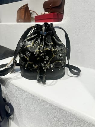 Bucket bag- block printed