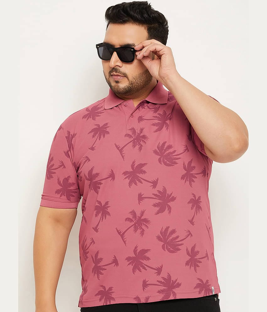 renuovo Pack of 1 Cotton Blend Regular Fit Printed Half Sleeves Men's Polo T Shirt ( Teal Blue )