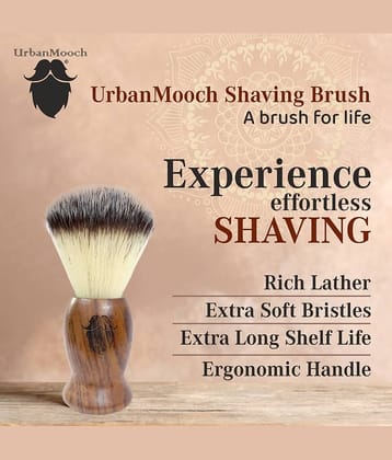 UrbanMooch - Shaving Brush With Ultra Soft Bristles Medium ( Pack of 1 )