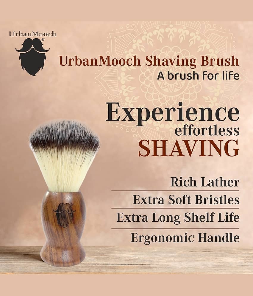 UrbanMooch - Shaving Brush With Ultra Soft Bristles Medium ( Pack of 1 )