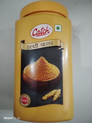 Catch turmeric powder jar