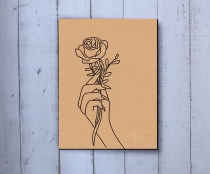 Dbeautify's DIY Traditional Painting – Hand Holding Rose